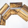 il_fullxfull.6519895250_g5bn.jpg Handmade Olive Wood Coasters: Resin Inlay Drink Coasters, Set of 4