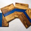 il_fullxfull.6528812416_j4pu.jpg Handmade Olive Wood Coasters: Resin Inlay Drink Coasters, Set of 4