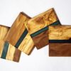 il_fullxfull.6568013007_81b7.jpg Handmade Olive Wood Coasters: Resin Inlay Drink Coasters, Set of 4
