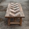 Reclaimed Wood Chevron Coffee Table: Rustic Modern Centerpiece