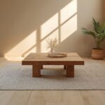 il_fullxfull.7140446970_i6b1.jpg Reclaimed Wood Square Coffee Table: Rustic Modern Solid Pine