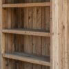 Reclaimed Wood Bookshelf – Rustic Farmhouse Bookcase with Symmetrical Shelves & Closed Back